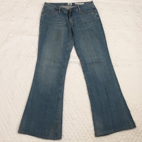 Avenue A Salt Low Rise Flare Blue Jeans Sz 30 - Picture 1 of 4